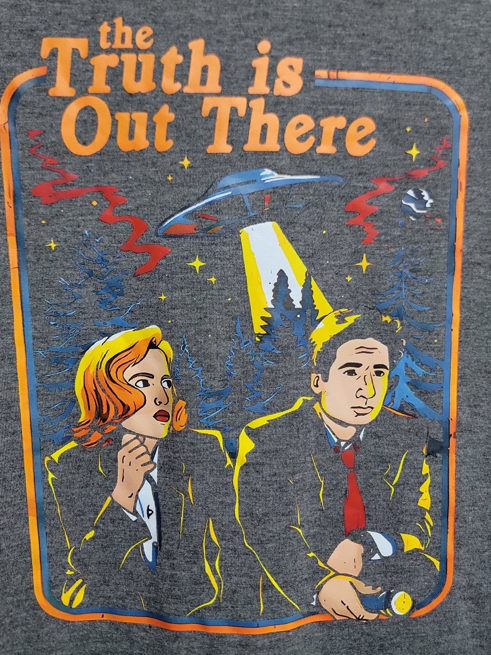 Retro-Style The X-Files - The Truth Is Out There - Graphic Short Sleeve Shirt L